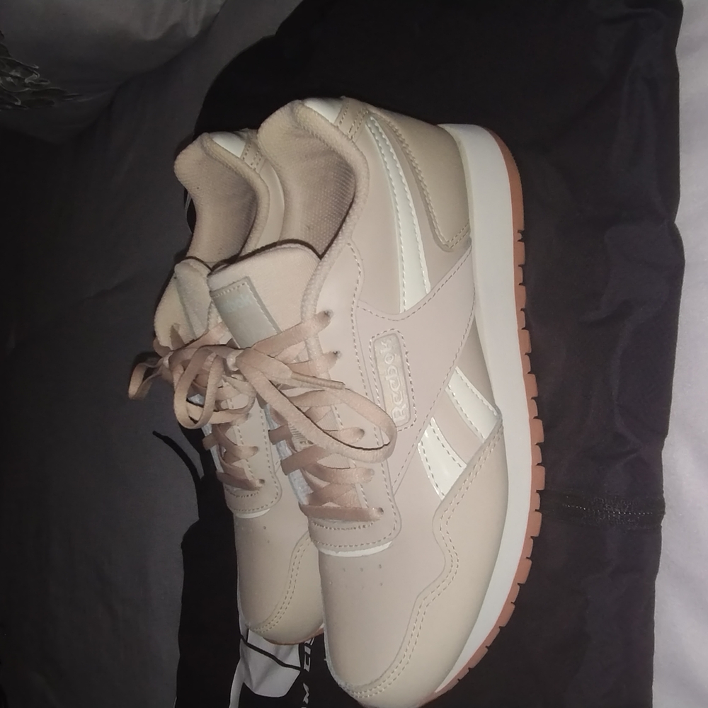 Reebok Beige and White Sneakers